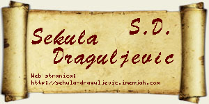 Sekula Draguljević vizit kartica